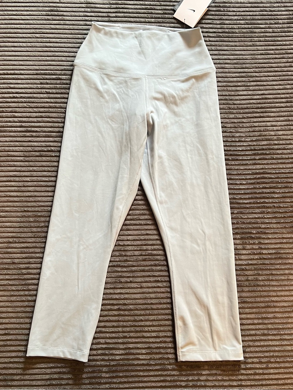 Nike One Dri-Fit Womens High Rise Workout Training Capri Pants Light Blue Size S